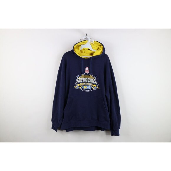 Y2K Mens 2XL 2010 Big Chill University of Michigan Michigan State Hockey Hoodie - Picture 1 of 14